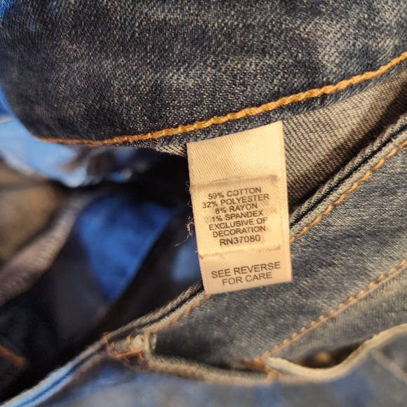 Western Navajo Jean Denim Skirt Embroidered Fringe - Picture 7 of 9